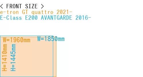 #e-tron GT quattro 2021- + E-Class E200 AVANTGARDE 2016-